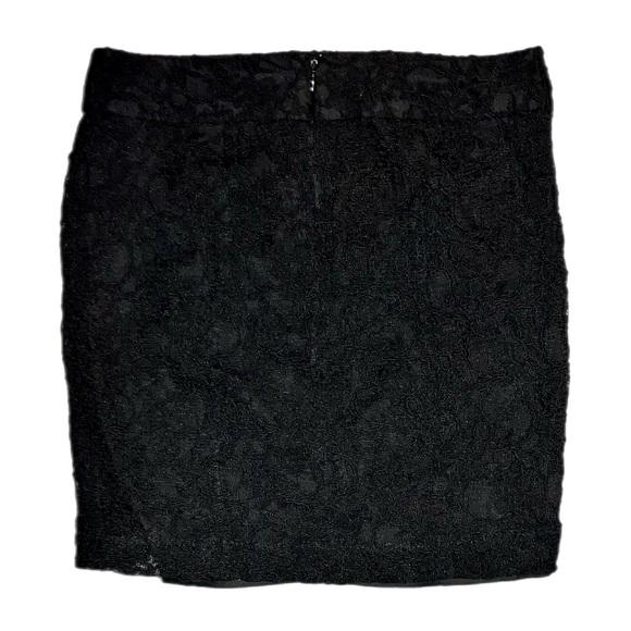 *5 for $25!* VTG Office Siren Corpcore Y2K Express boho black lace skirt 0 - Picture 2 of 9